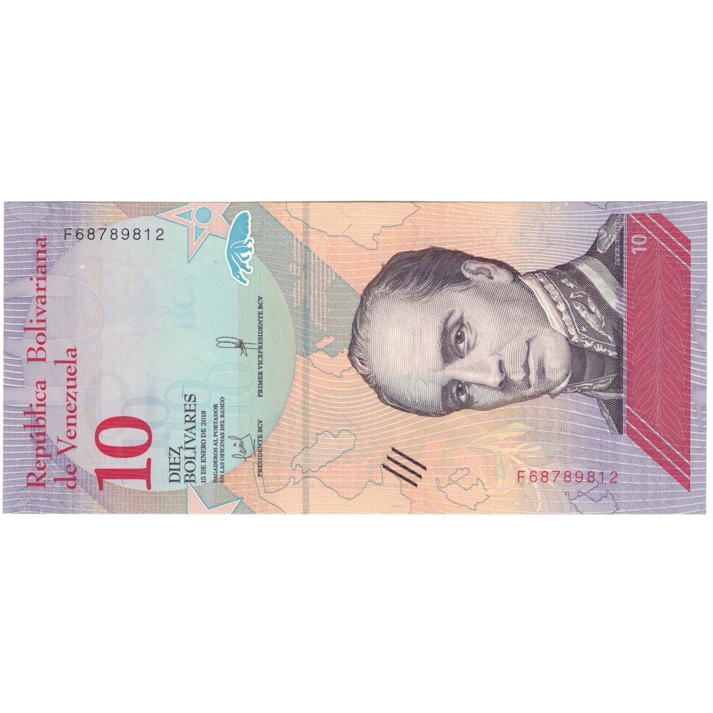 Banknot, 
  
  Venezuela, 
  
  10 Bolivar