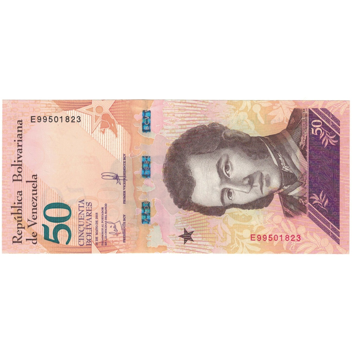 Banknot, 
  
  Venezuela, 
  
  50 Bolivare