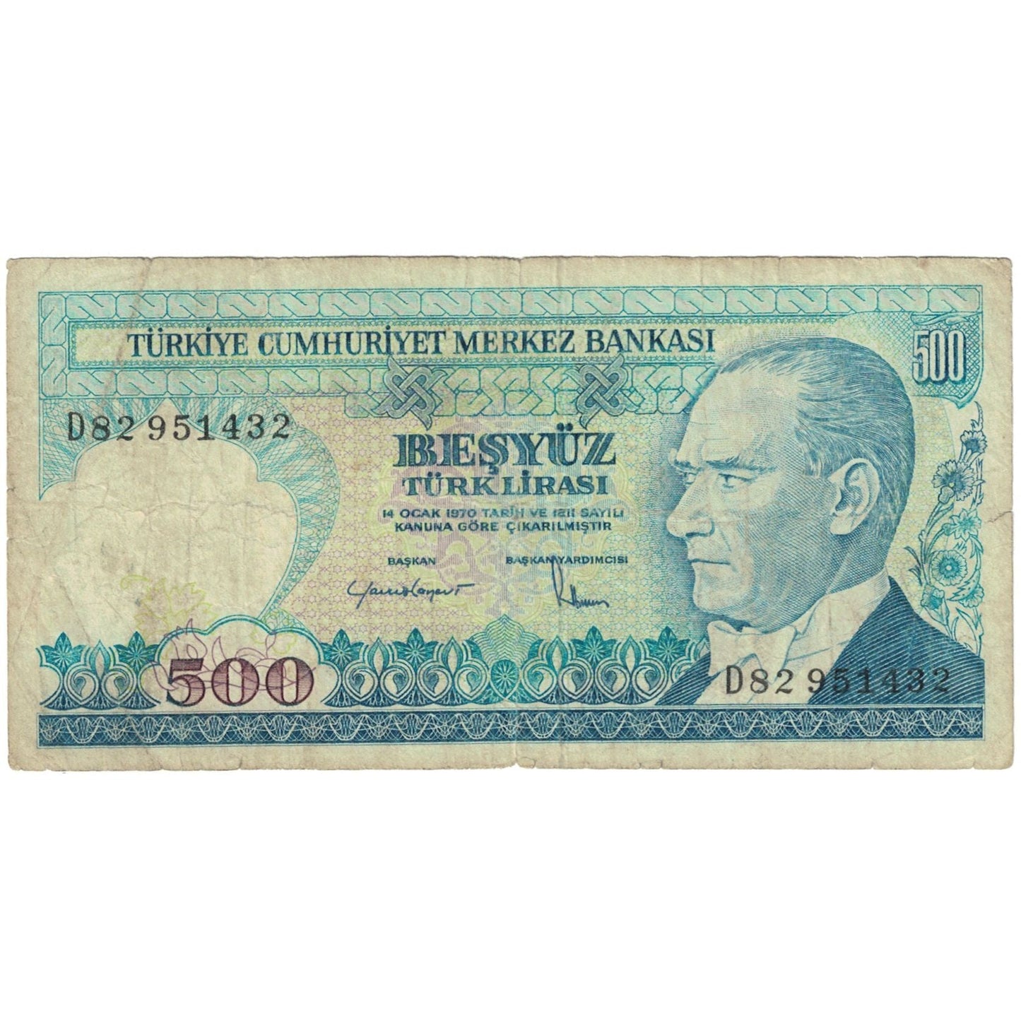 Banknot, 
  
  Hindi, 
  
  500 lira