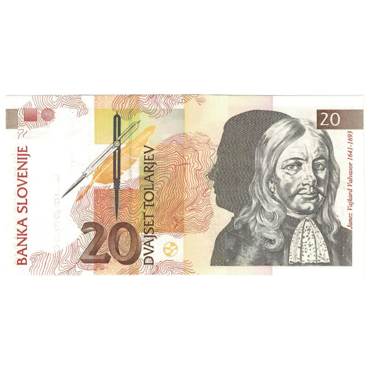 Banknot, 
  
  Slovenya, 
  
  20 Tolaryev