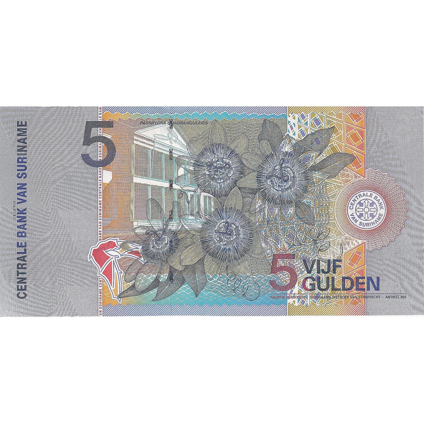 Surinam, 
  
  5 Gülden, 
  
  2000