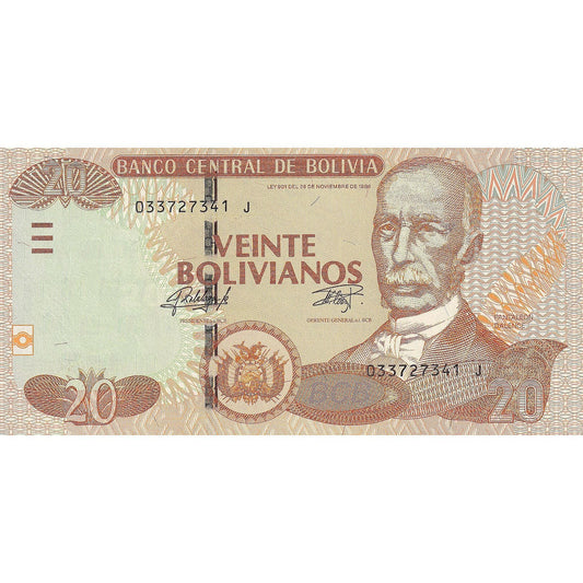 Bolivya, 
  
  20 Bolivya, 
  
  1986