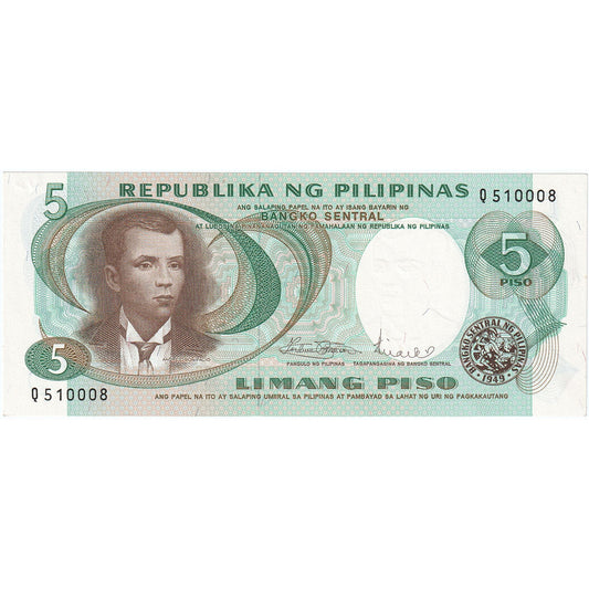 Filipinler, 
  
  5 Piso, 
  
  1969