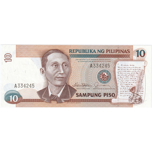 Filipinler, 
  
  10 Piso, 
  
  KM:169b