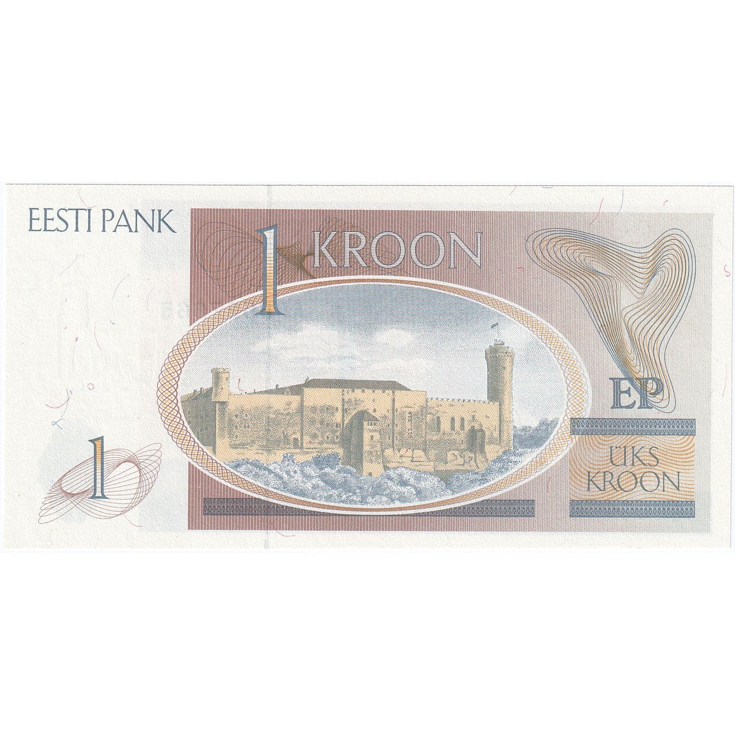 Estonya, 
  
  1 Kron, 
  
  1992