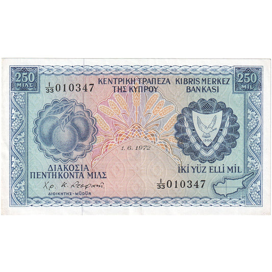 Kıbrıs, 
  
  250 Mil, 
  
  1972-06-01