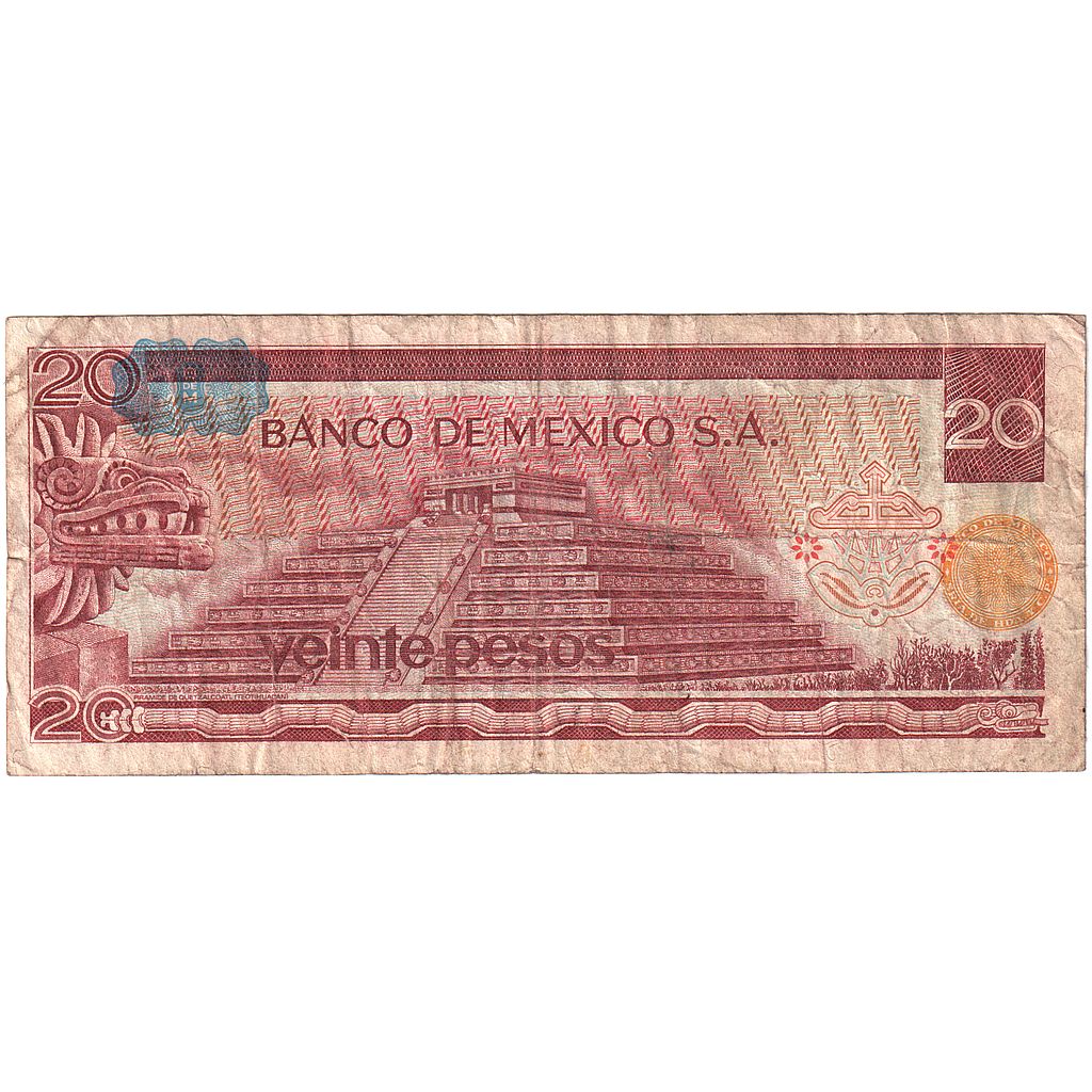 Meksika, 
  
  20 Peso, 
  
  1976-07-08