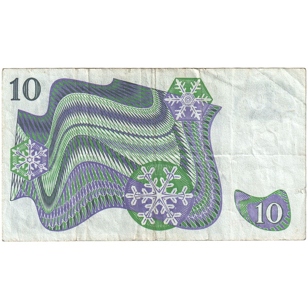 İsveç, 
  
  10 Kronor, 
  
  1987