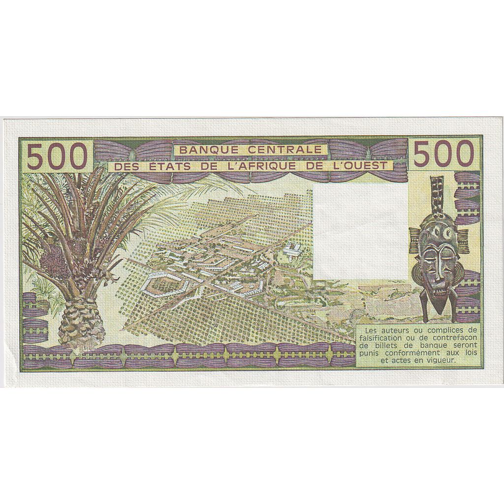 Batı Afrika Devletleri, 
  
  500 Frank, 
  
  1986