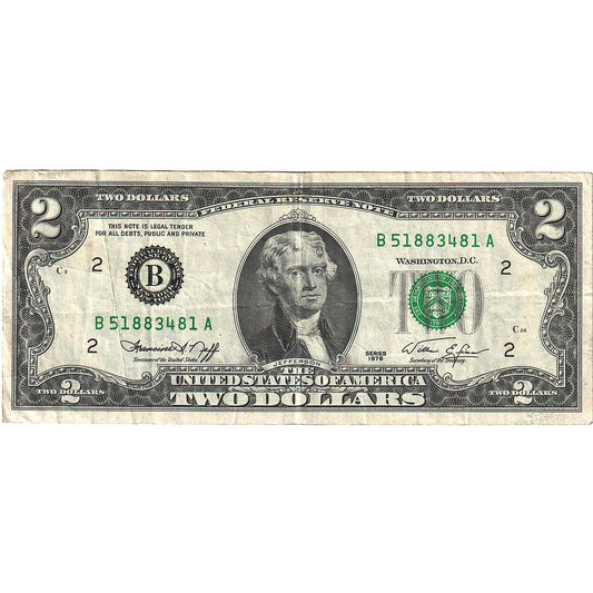 Amerika Birleşik Devletleri, 
  
  2 Dolar, 
  
  1976