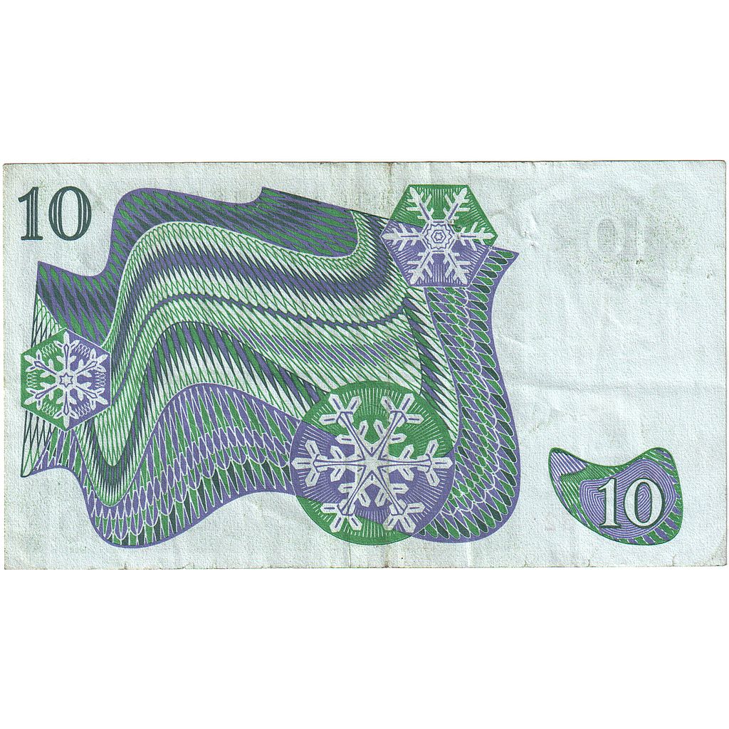 İsveç, 
  
  10 Kronor, 
  
  1963-1990