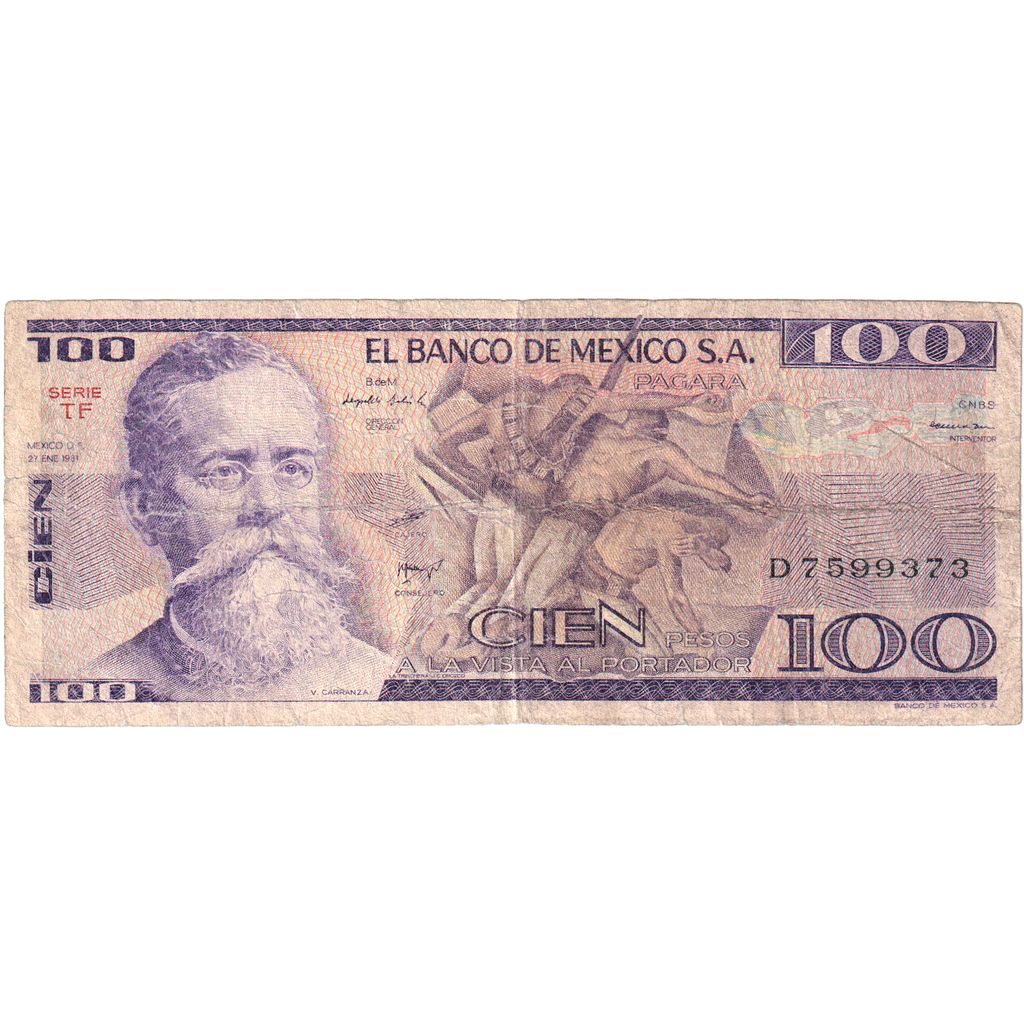 Meksika, 
  
  100 Peso, 
  
  1981-01-27