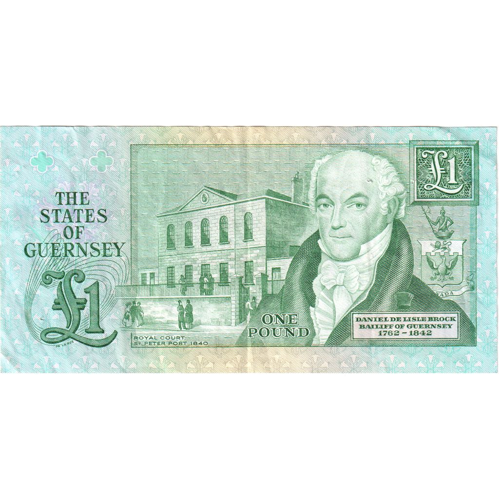 Guernsey, 
  
  1 pound, 
  
  Tarihsiz (1991)