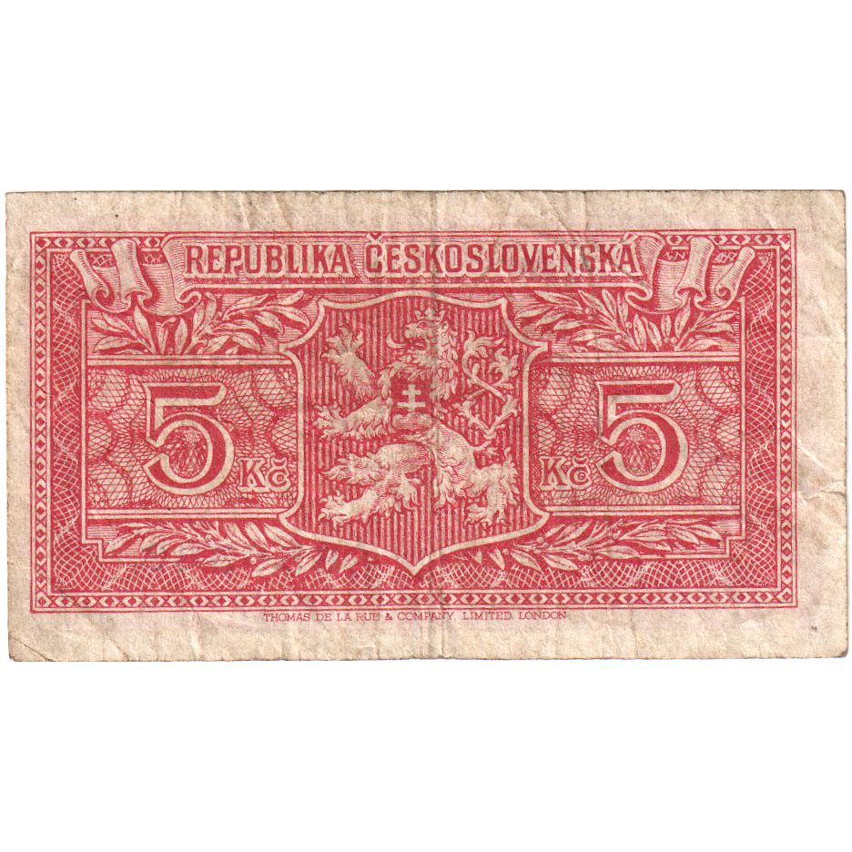 Çekoslovakya, 
  
  5 Korun, 
  
  1949-01-25