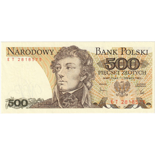 Polonya, 
  
  500 Zlotiç, 
  
  1982-06-01