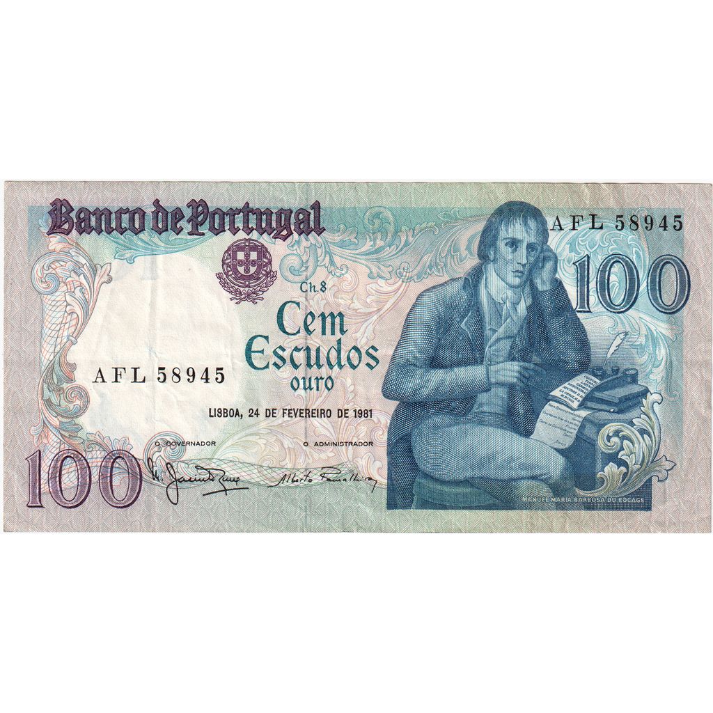 Portekiz, 
  
  100 Escudo, 
  
  1981-02-24