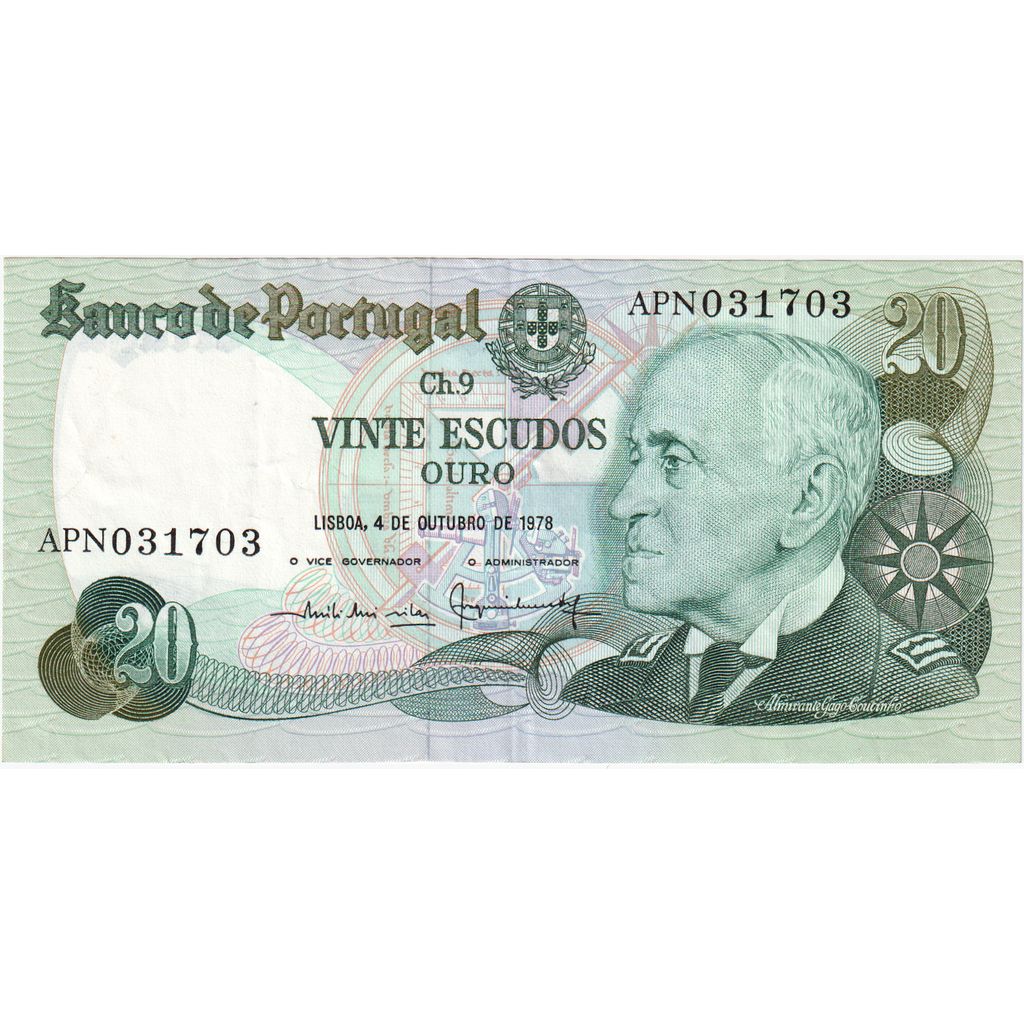 Portekiz, 
  
  20 Escudo, 
  
  1978-09-13