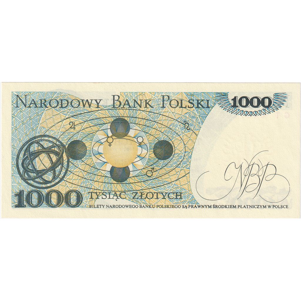 Polonya, 
  
  1000 Zlotiç, 
  
  1982-06-01