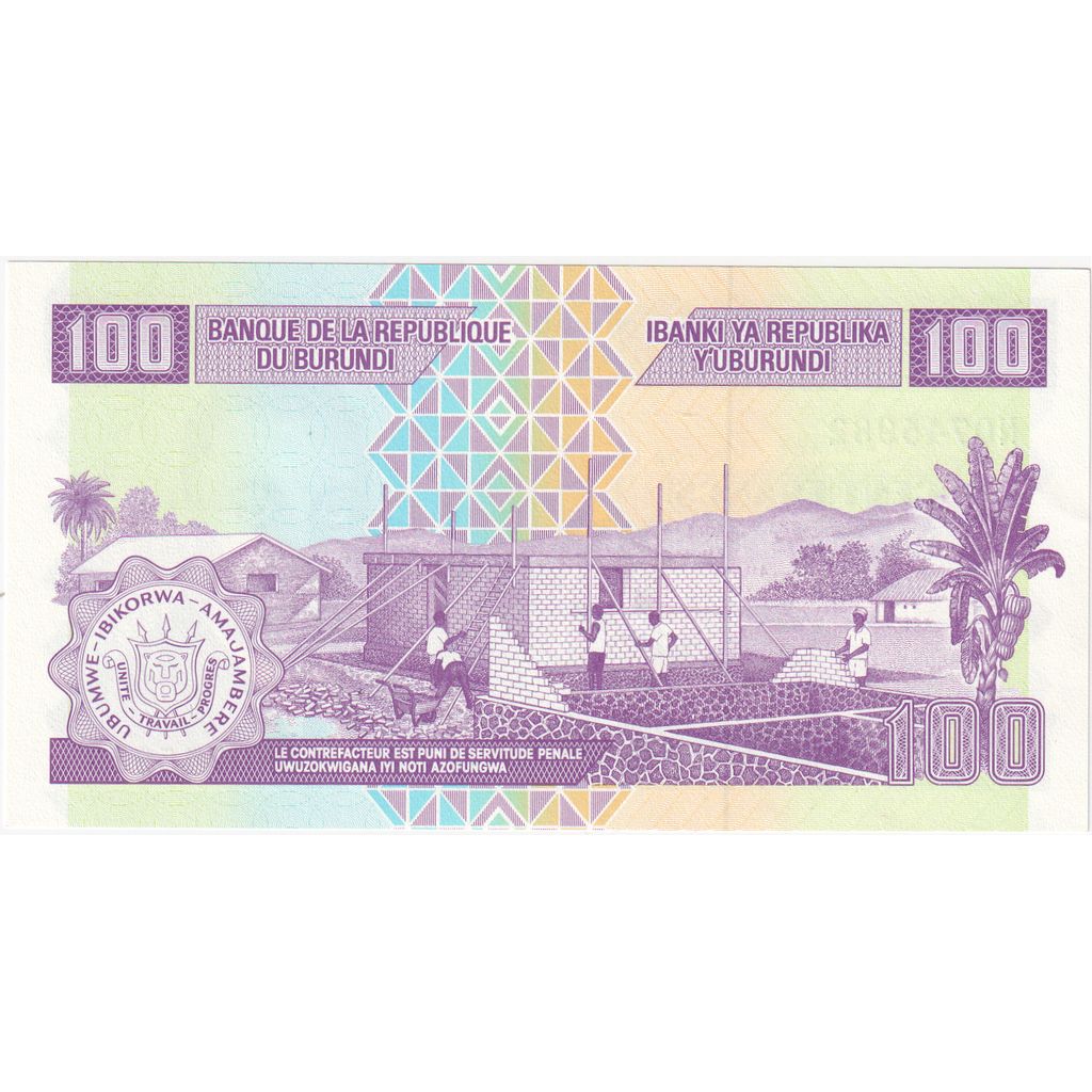 Burundi, 
  
  100 Frank, 
  
  ÇİL(65-70)