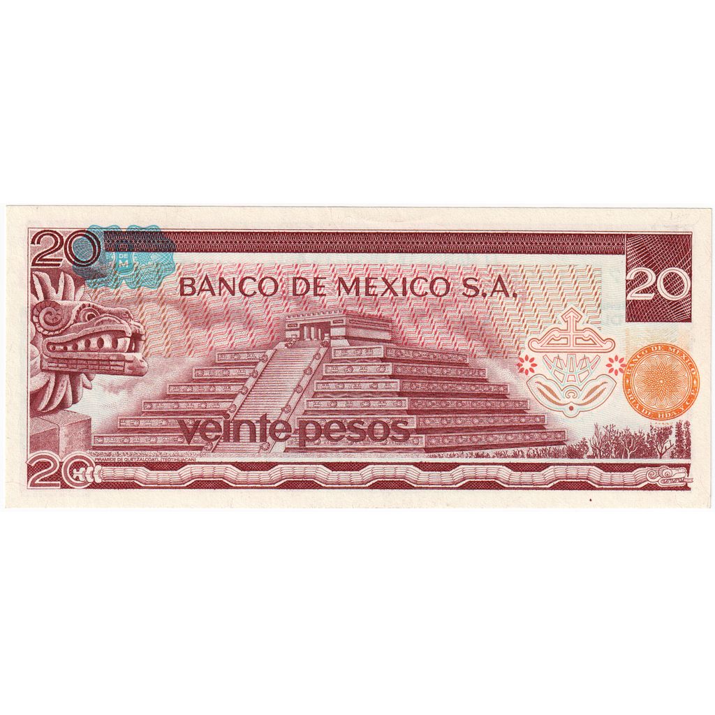 Meksika, 
  
  20 Peso, 
  
  1977-07-08