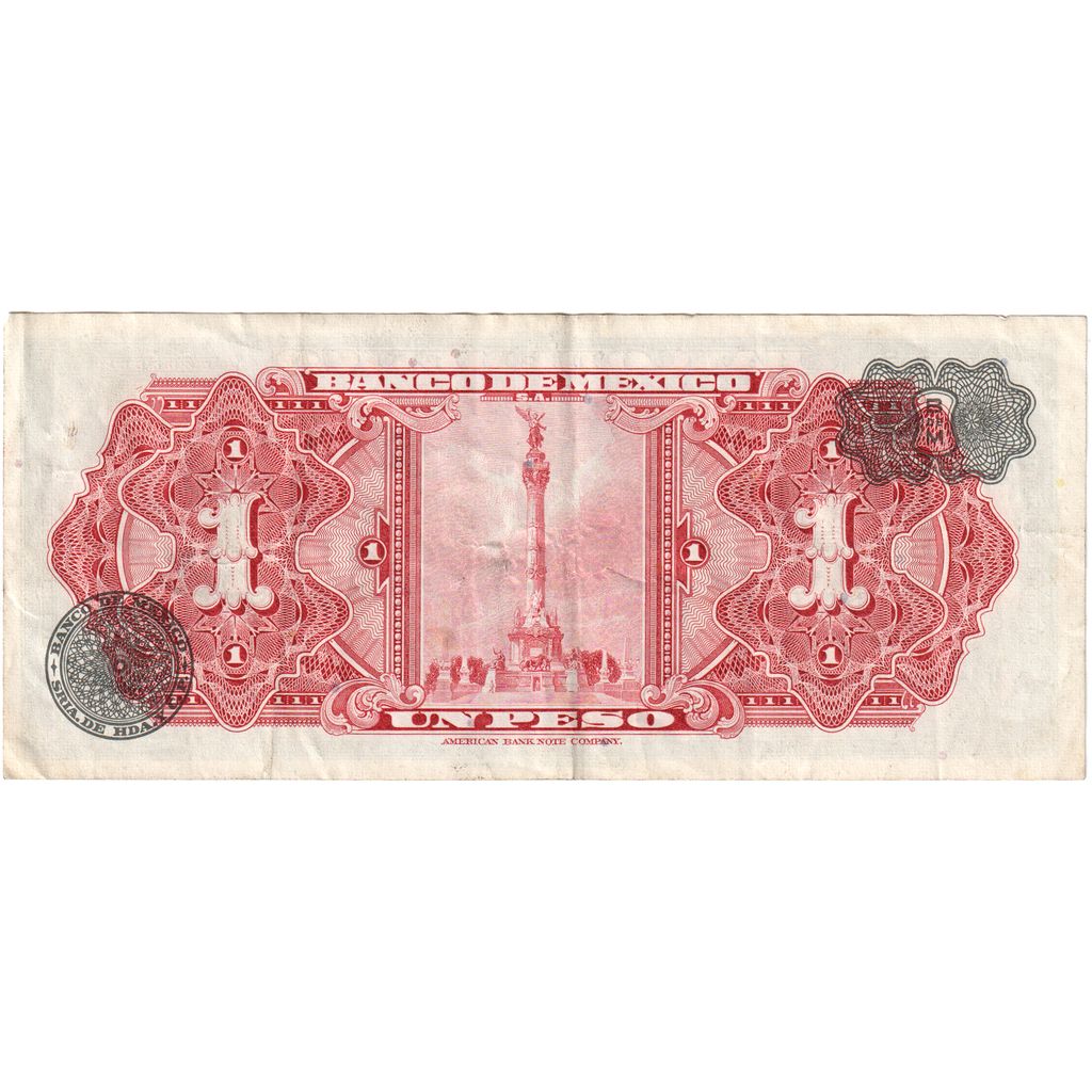 Meksika, 
  
  1 Peso, 
  
  1969-08-27