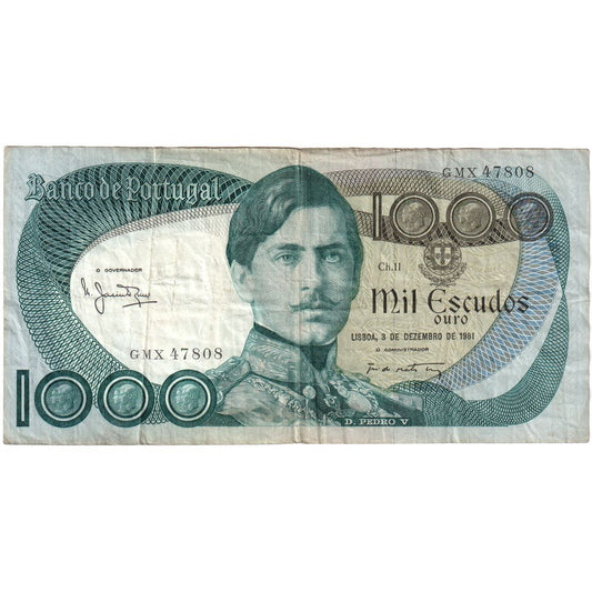 Portekiz, 
  
  1000 Escudo, 
  
  1981-12-03