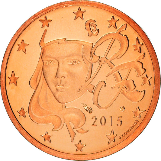 Fransa, 
  
  2 Euro Cent, 
  
  2015