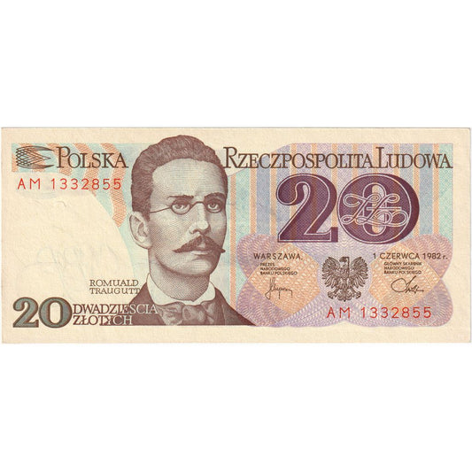 Polonya, 
  
  20 Zlotiç, 
  
  1982