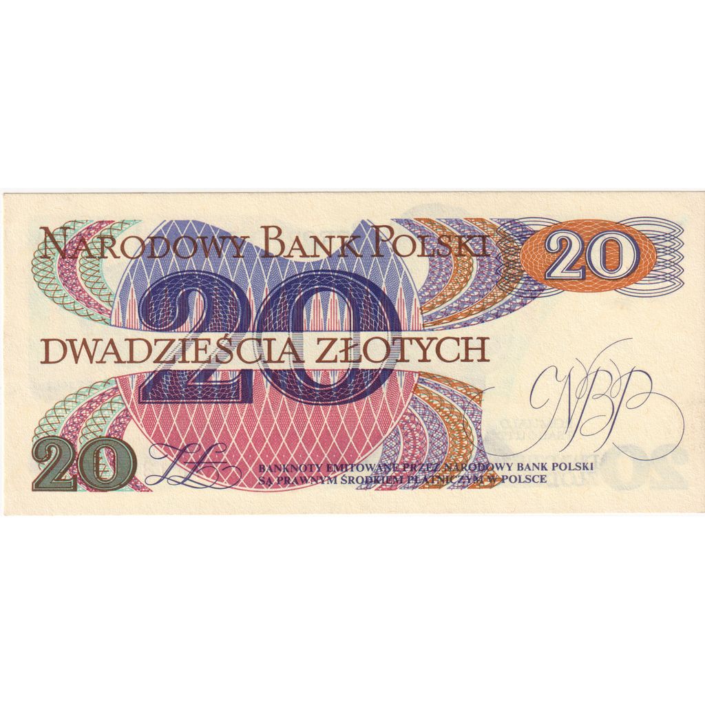 Polonya, 
  
  20 Zlotiç, 
  
  1982