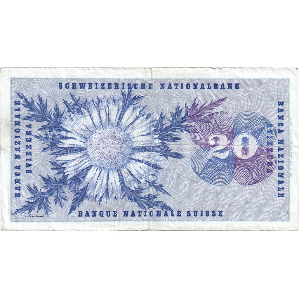 İsviçre, 
  
  20 Franken, 
  
  1976-04-09