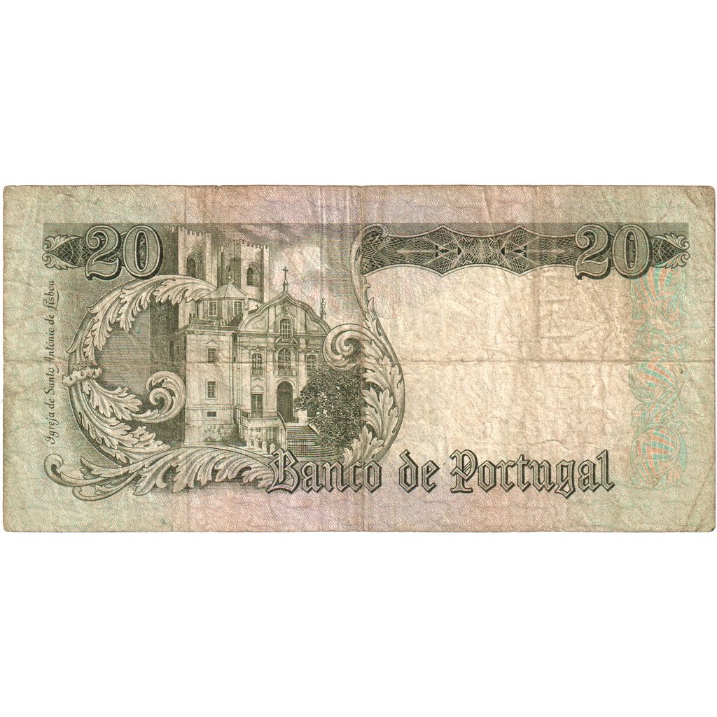 Portekiz, 
  
  20 Escudo, 
  
  1964-05-26