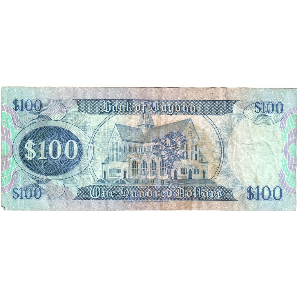 Guyana, 
  
  100 Dolar, 
  
  VF(20-25)