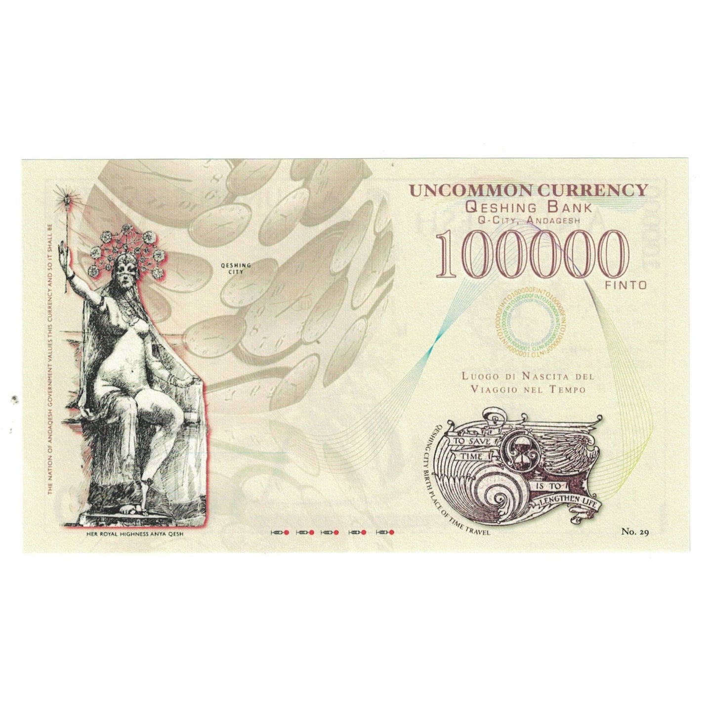 Banknot, 
  
  Diğer, 
  
  100000 FİNTO MİLLETİ ANDAKEŞ TURİST BANKNOTU