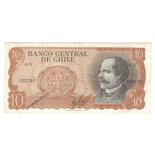 Banknot, 
  
  Şili, 
  
  10 Escudo