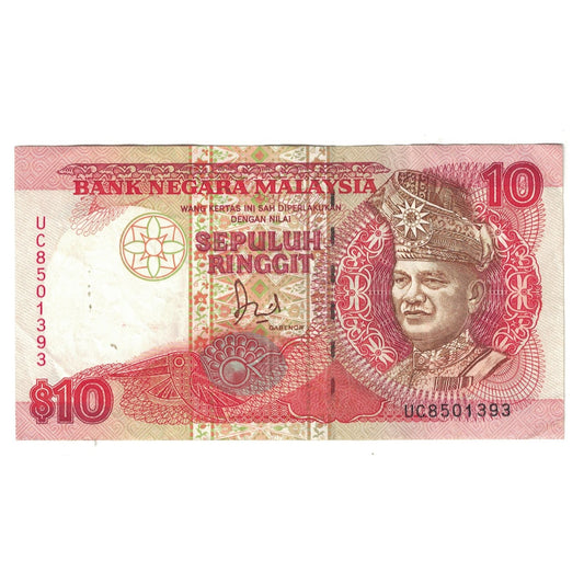 Banknot, 
  
  Malezya, 
  
  10 Ringgit