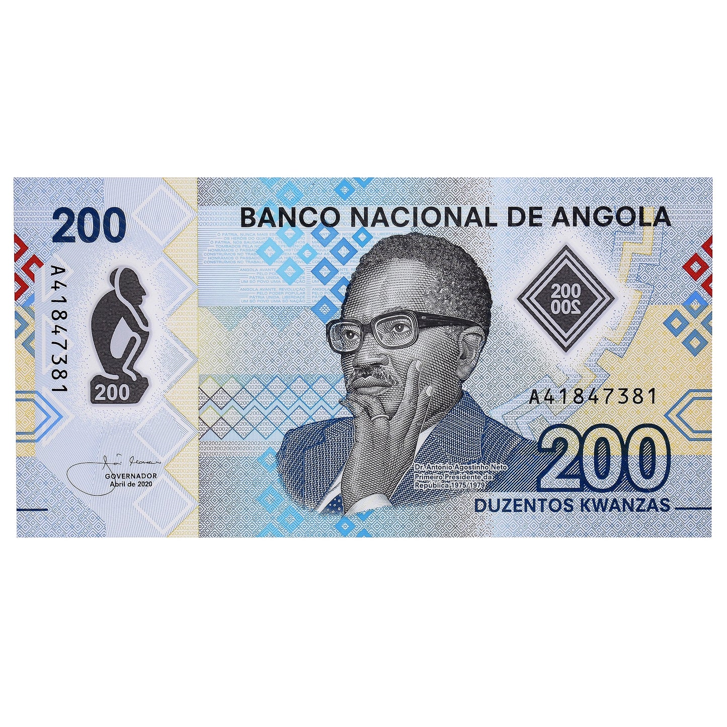 Banknot, 
  
  Angola, 
  
  200 Kwanza