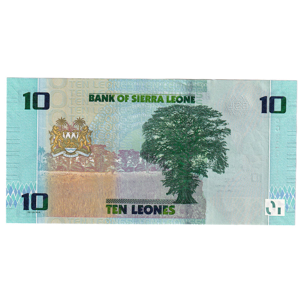 Banknot, 
  
  Sierra Leone, 
  
  10 Leon