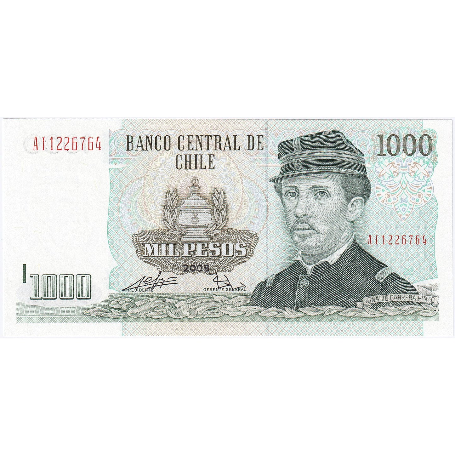 Şili, 
  
  1000 Peso, 
  
  2008