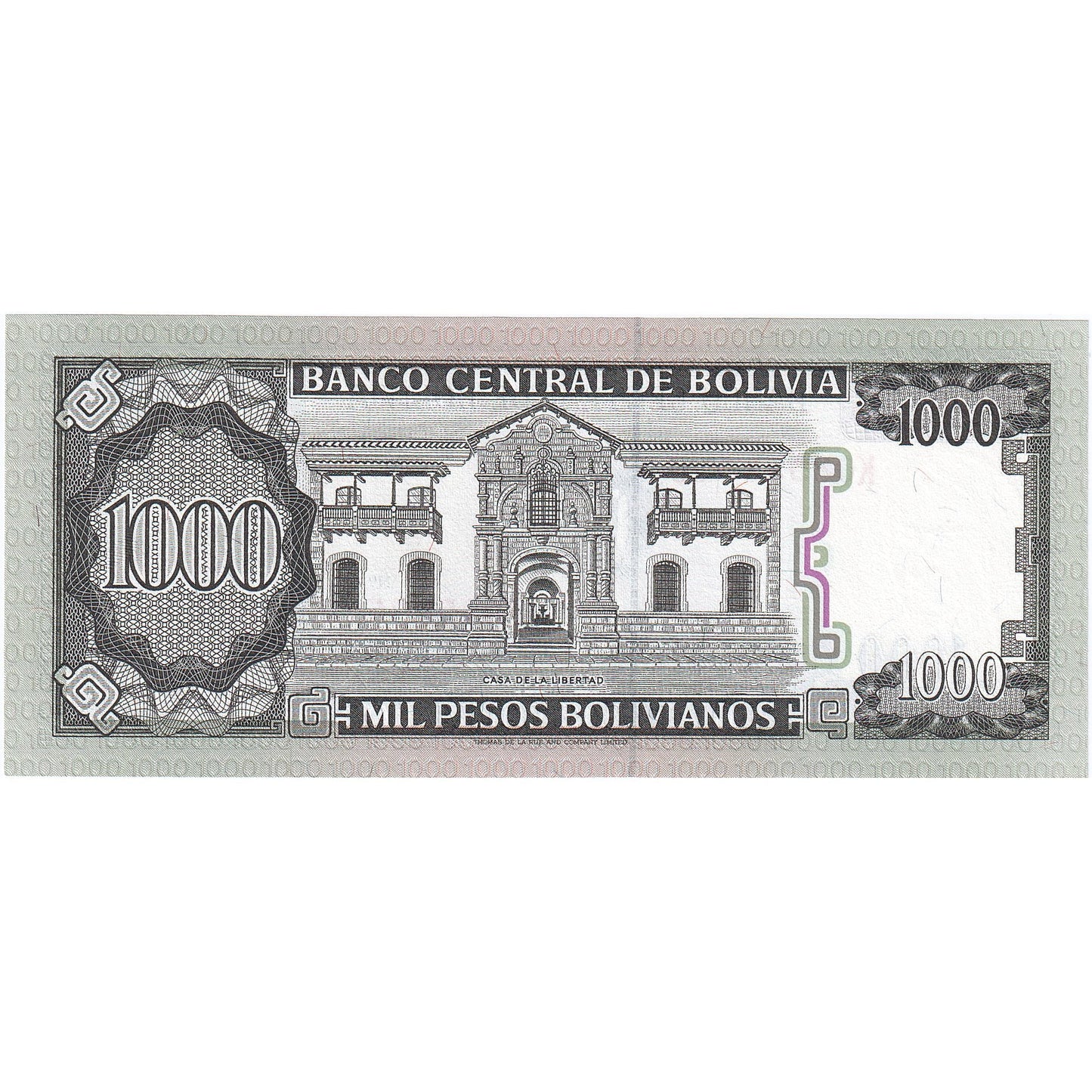 Bolivya, 
  
  1000 Peso Bolivyano, 
  
  1982