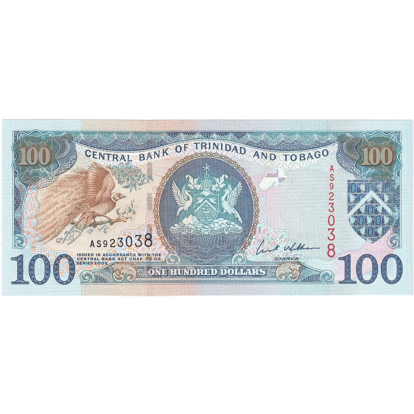 Trinidad ve Tobago, 
  
  100 Dolar, 
  
  2002