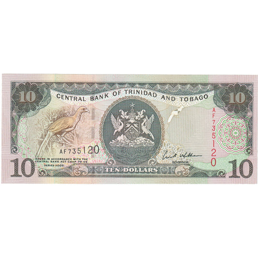 Trinidad ve Tobago, 
  
  10 Dolar, 
  
  2002