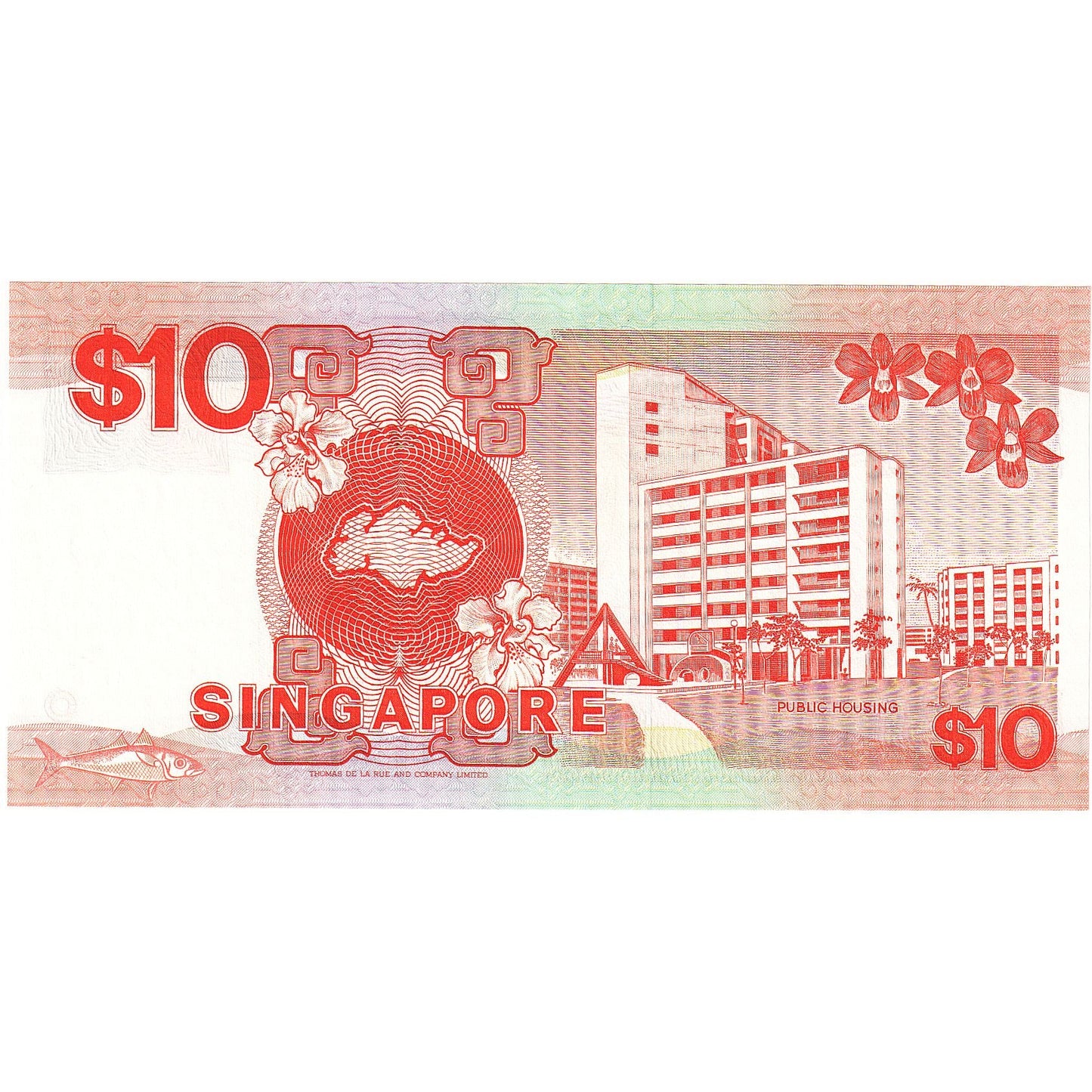 Singapur, 
  
  10 Dolar, 
  
  1976