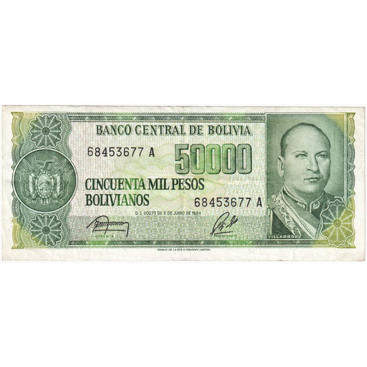 Bolivya, 
  
  50, 
  
  000 Peso Bolivyano