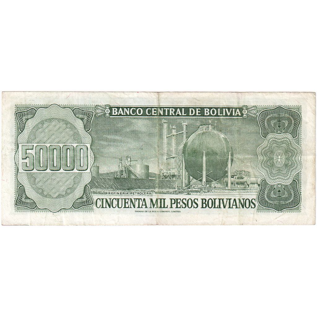 Bolivya, 
  
  50, 
  
  000 Peso Bolivyano