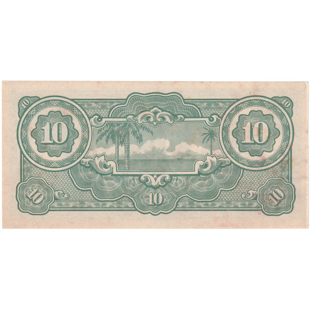 MALEYA, 
  
  10 Dolar, 
  
  1942