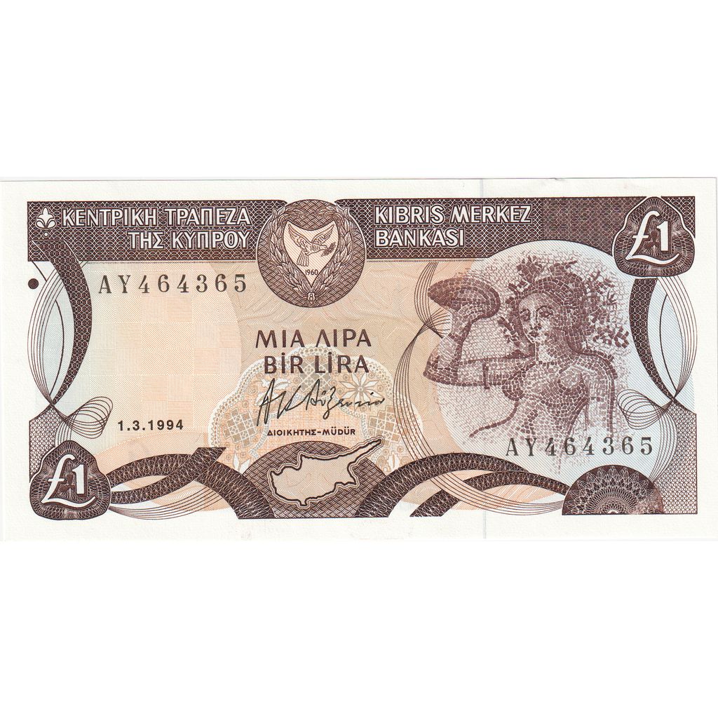 Kıbrıs, 
  
  1 pound, 
  
  1994