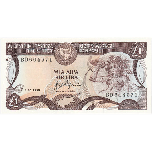 Kıbrıs, 
  
  1 pound, 
  
  1996