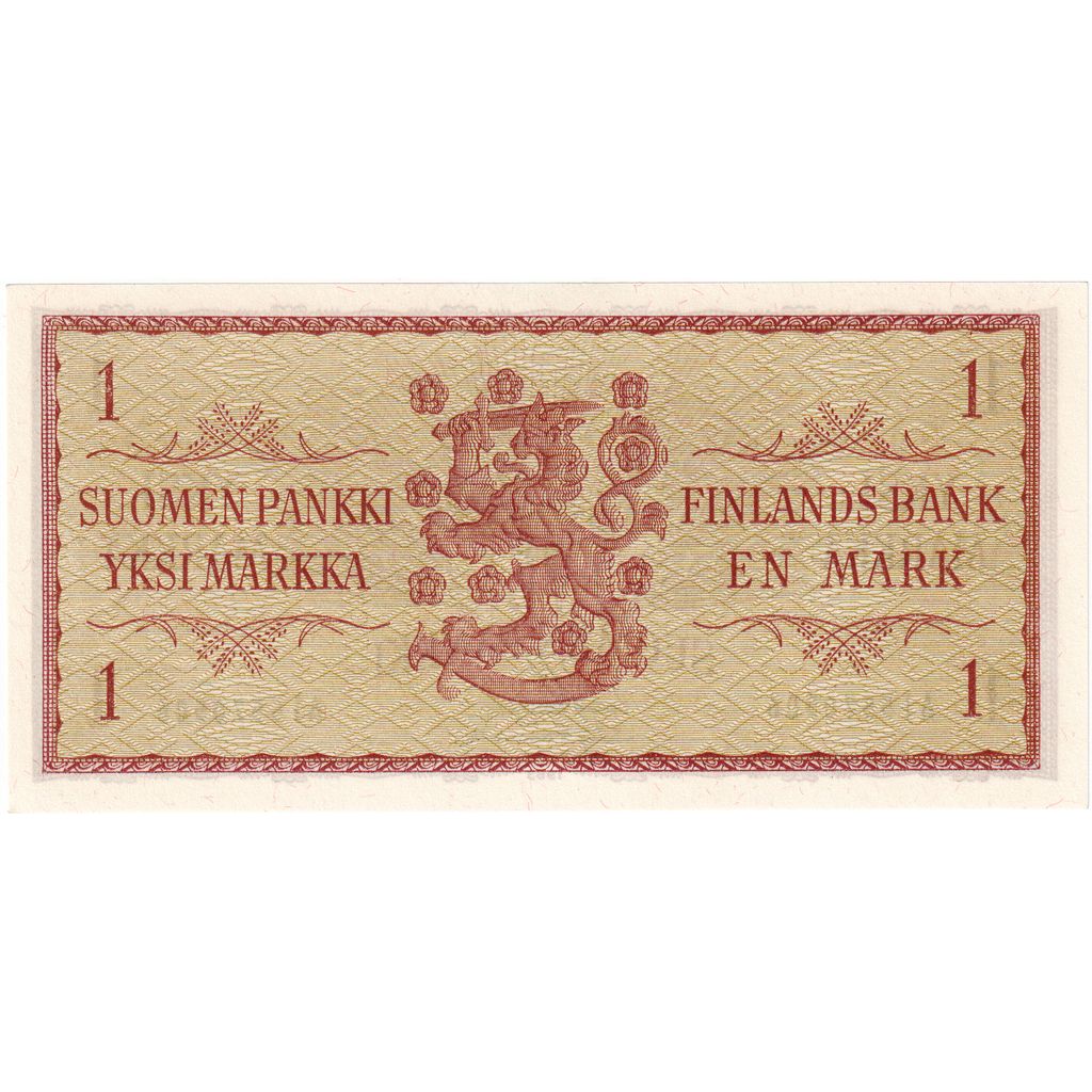 Finlandiya, 
  
  1 Markka, 
  
  1963