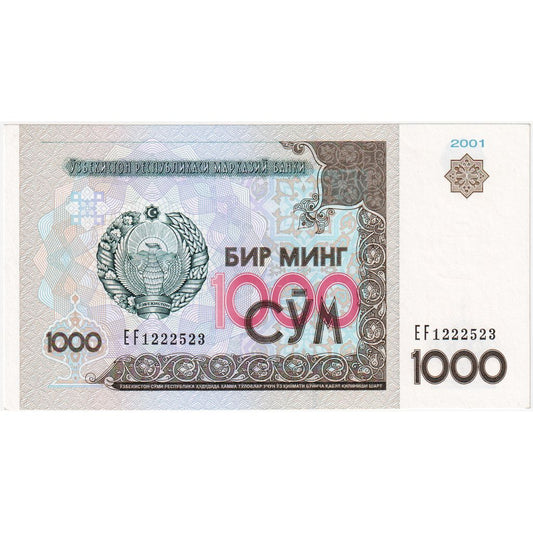 Özbekistan, 
  
  1000 Toplam, 
  
  2001