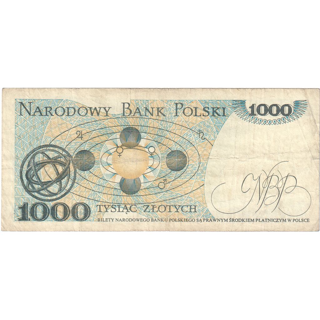 Polonya, 
  
  1000 Zlotiç, 
  
  1982-12-01